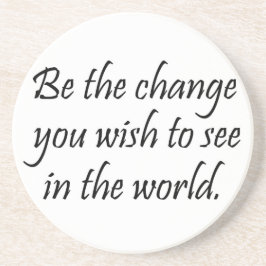 Motivierend Untersetzer inspirieren Gandhi-Geschen