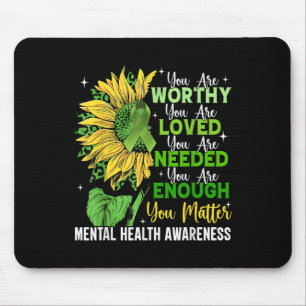 Motivierend Unterstützung für die psychische Gesun Mousepad