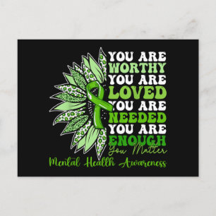 Motivierend Unterstützung Gewähr für psychische Ge Feiertagspostkarte