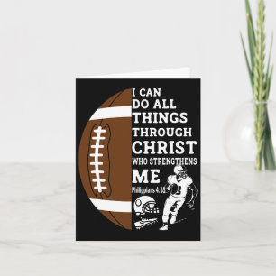 Motivierend Verse Christliche Geschenke Fußball Karte