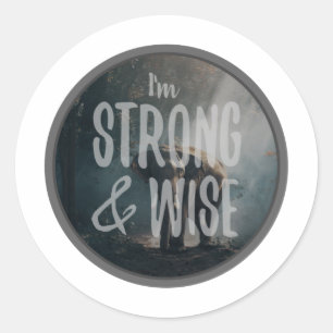 motivierend Vormittagsworte für Selbstakzeptanz Runder Aufkleber