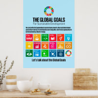 Motivierend Wall Art globale Nachhaltigkeitsziele