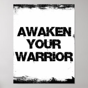 Motivierend Warrior Poster