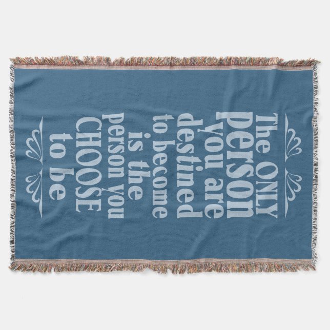 Motivierend WÄSCHE Decke (Vorderseite)