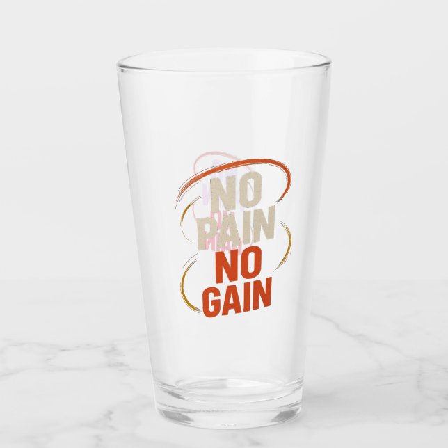 Motivierend Wasser oder Saft-Cup für die Fitness Glas (Vorderseite)