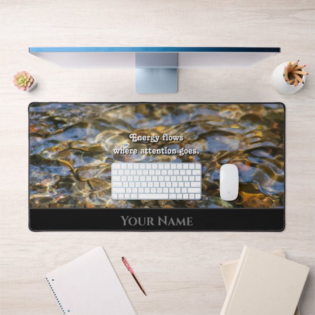 Motivierend Wasserspiegeln positive Einstellung wi Schreibtischunterlage (Büro 1)