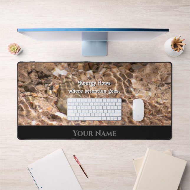 Motivierend Wasserspiegeln positive Einstellung wi Schreibtischunterlage (Büro 1)