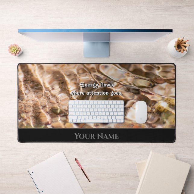 Motivierend Wasserspiegeln positive Einstellung wi Schreibtischunterlage (Büro 1)