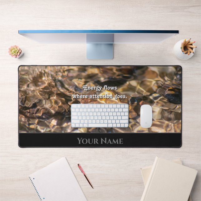 Motivierend Wasserspiegeln positive Einstellung wi Schreibtischunterlage (Büro 1)