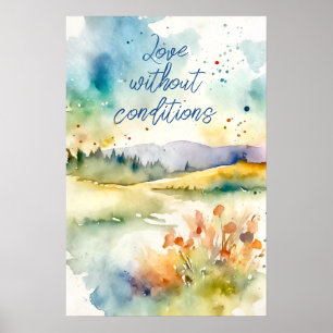 Motivierend Watercolor Wall Art Poster 17