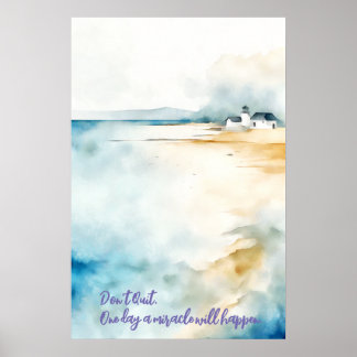 Motivierend Watercolor Wall Art Poster 49
