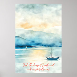 Motivierend Watercolor Wall Art Poster 51