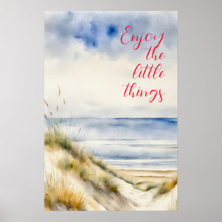 Motivierend Watercolor Wall Art Poster 6