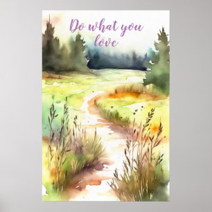 Motivierend Watercolor Wall Art Poster 67