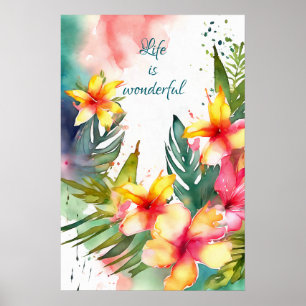 Motivierend Watercolor Wall Art Poster 81