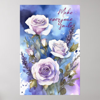 Motivierend Watercolor Wall Art Poster 84