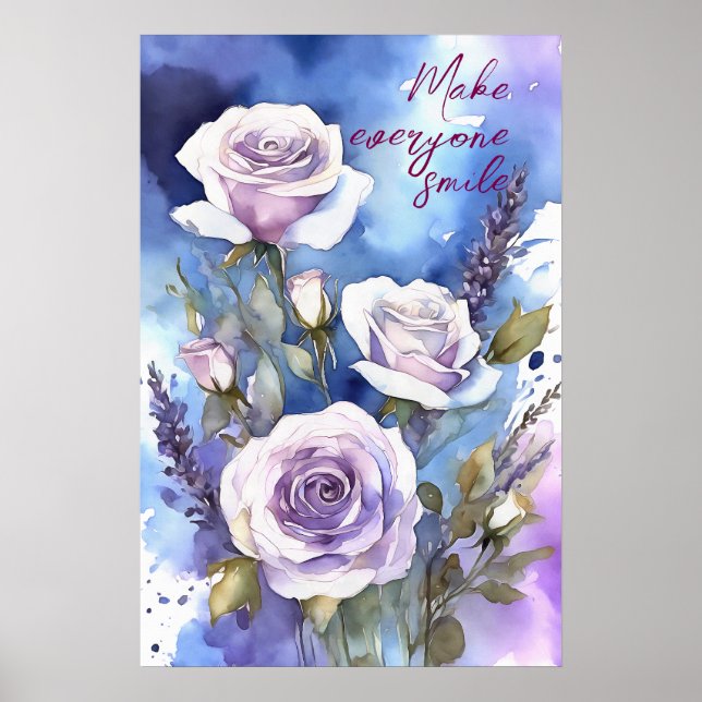 Motivierend Watercolor Wall Art Poster 84 (Vorne)