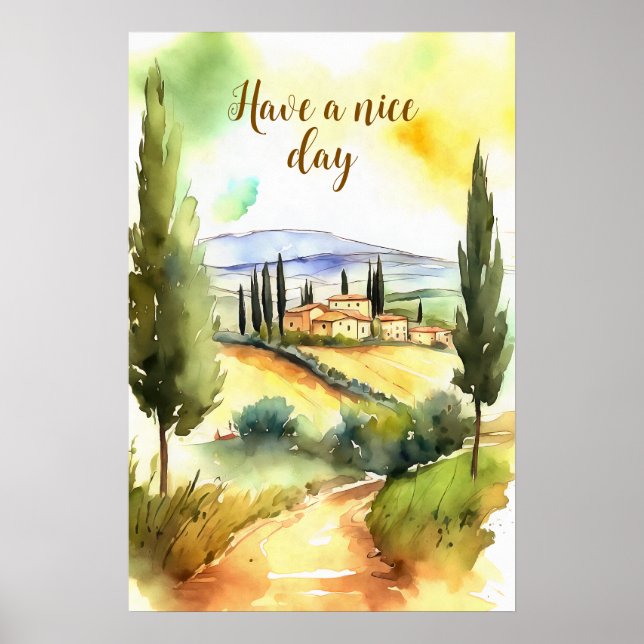 Motivierend Watercolor Wall Art Poster 89 (Vorne)