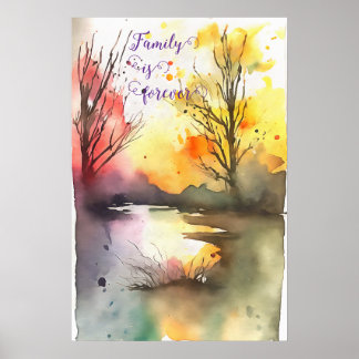 Motivierend Watercolor Wall Art Poster 96