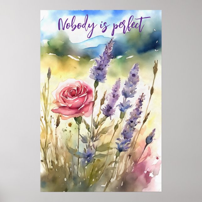 Motivierend Watercolor Wall Art Poster 97 (Vorne)