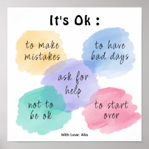 Motivierend Wolkenschule Poster