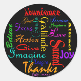 Motivierend Word Collage Stickers