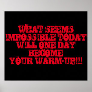 Motivierend Workout-Plakat Poster