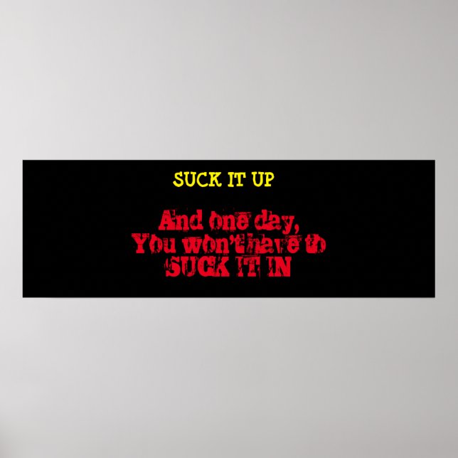 Motivierend-Workout-Poster Poster (Vorne)