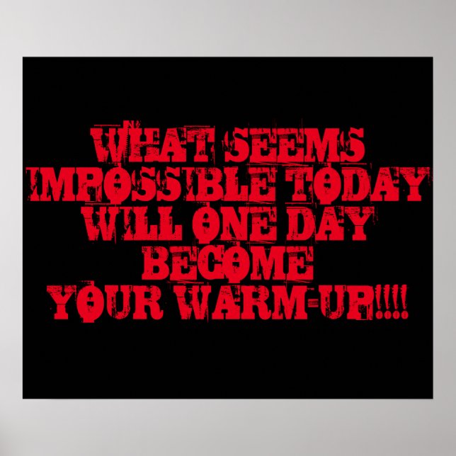 Motivierend-Workout-Poster Poster (Vorne)