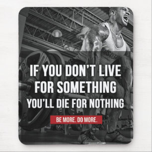 Motivierend Workout-Wörter Mousepad