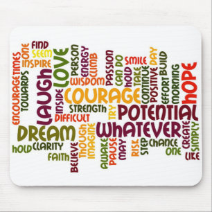 Motivierend Worte #1 - positive Einstellung Mousepad
