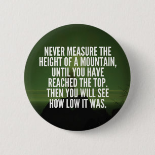 Motivierend Worte - Berg Button
