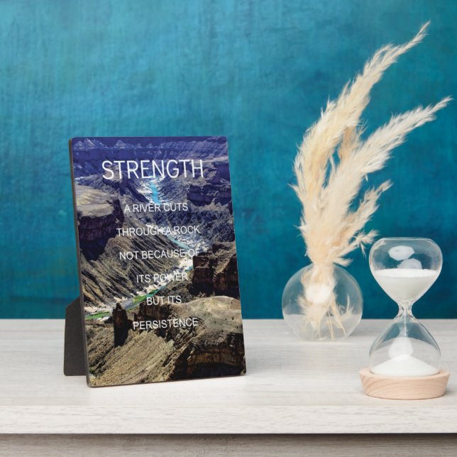 Motivierend Worte - Beständigkeit Fotoplatte (Seite)