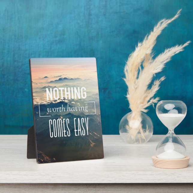 Motivierend Worte, die nichts wert sind, leicht zu Fotoplatte (Seite)