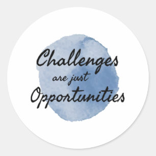 motivierend Worte für Arbeit und Erfolg Runder Aufkleber