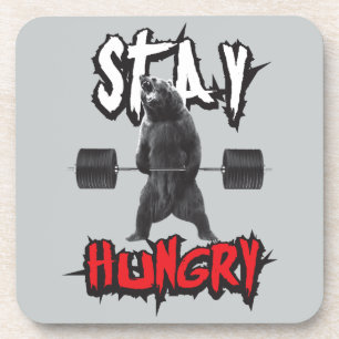 Motivierend Worte - Hunger Bleibe Getränkeuntersetzer