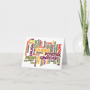Motivierend Wörter #1 Karte