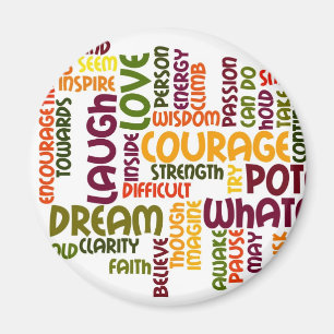 Motivierend Wörter #1 Kühlschrankmagnet Magnet