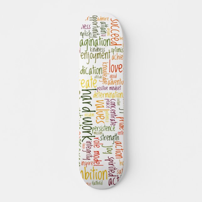 Motivierend Wörter #2 Skatedecks Skateboard (Vorne)