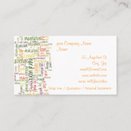 Motivierend Wörter #2 Visitenkarte