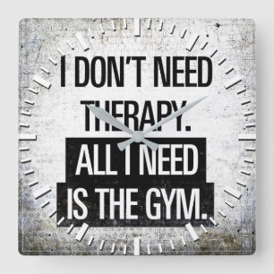 Motivierend Wörter - Ausarbeiten Quadratische Wanduhr