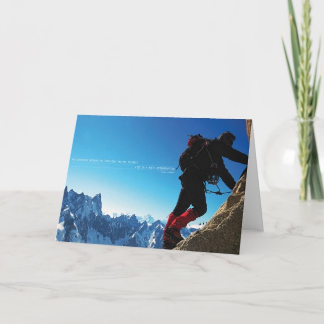 Motivierend Wörter - Entschlossenheit Karte (Vorderseite)