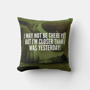 Motivierend Wörter für die Arbeit von Frauen Kissen