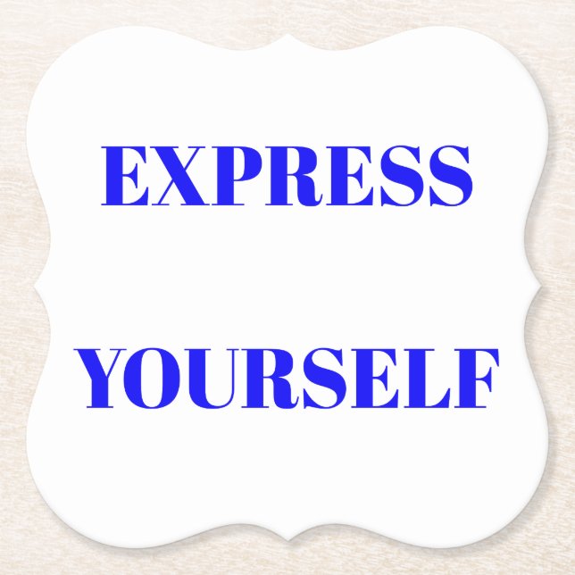 Motivierend Wörter für ein niedliches Design Untersetzer (Vorderseite)