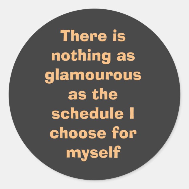 Motivierend Wörter in Beige Runder Aufkleber (Vorderseite)