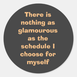 Motivierend Wörter in Beige Runder Aufkleber