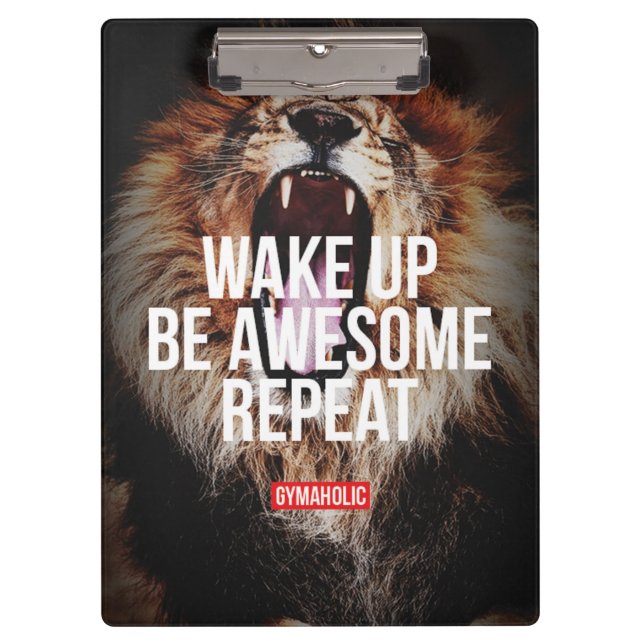 Motivierend Wörter Klemmbrett (Vorderseite)