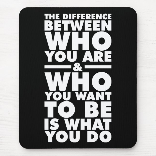 Motivierend Wörter Mousepad (Vorne)