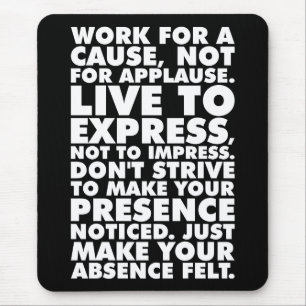 Motivierend Wörter Mousepad