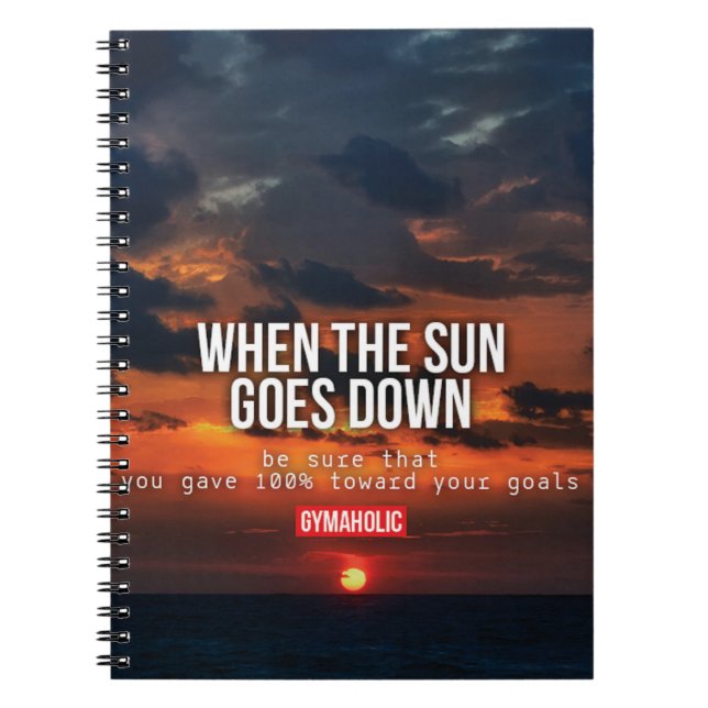 Motivierend Wörter Notizblock (Vorderseite)